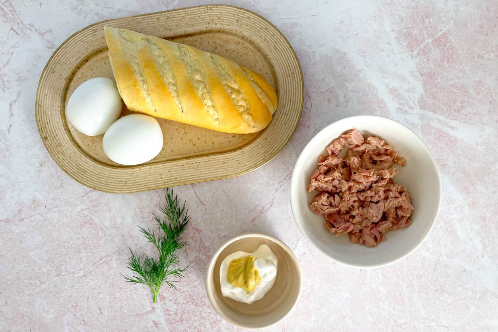 Tuno užtepėlės su kiaušiniais gaminimas