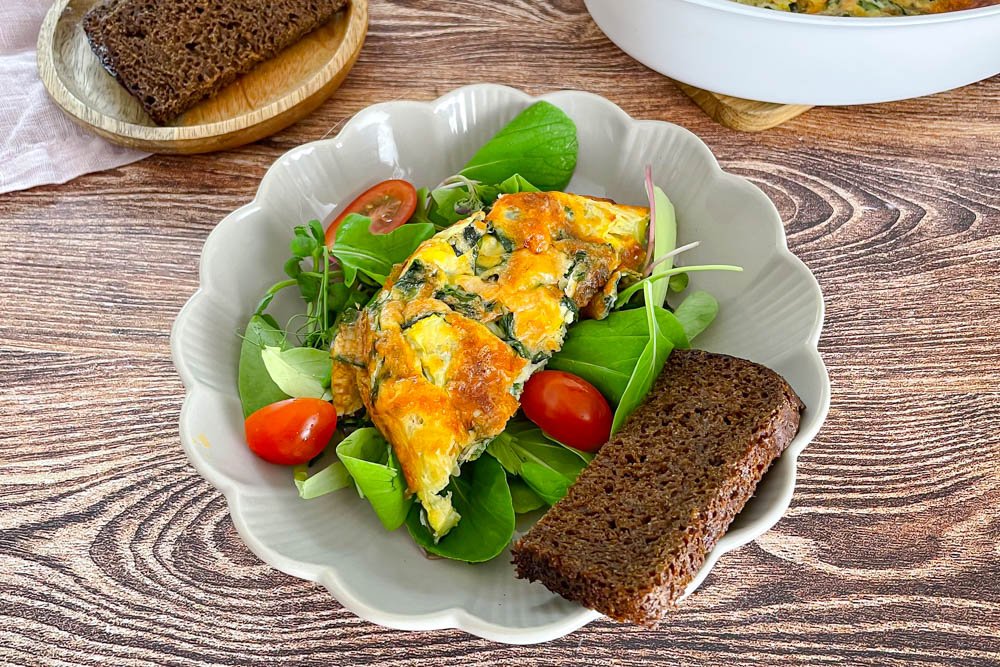 Omletas orkaitėje su sūriu